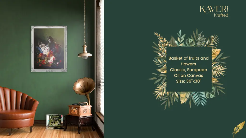 Basket of fruits and flowers